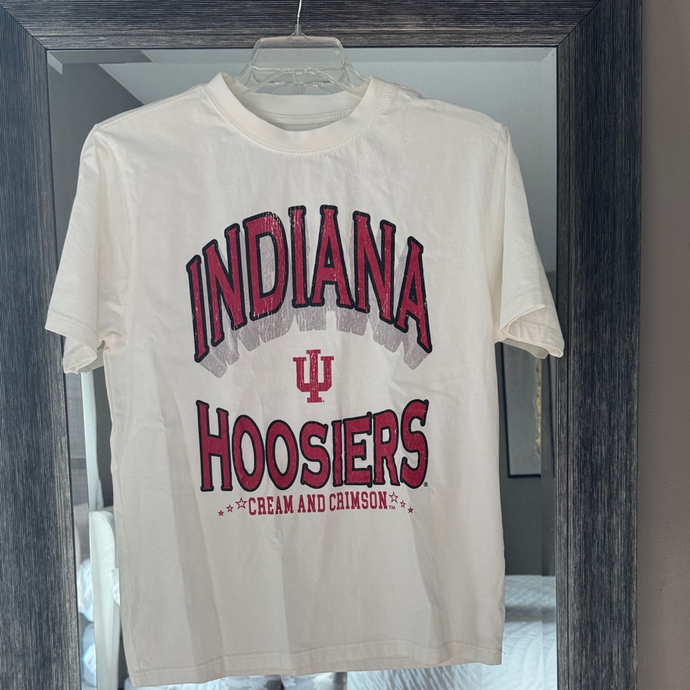 Indiana Hoosiers Cream Short Sleeve Tee